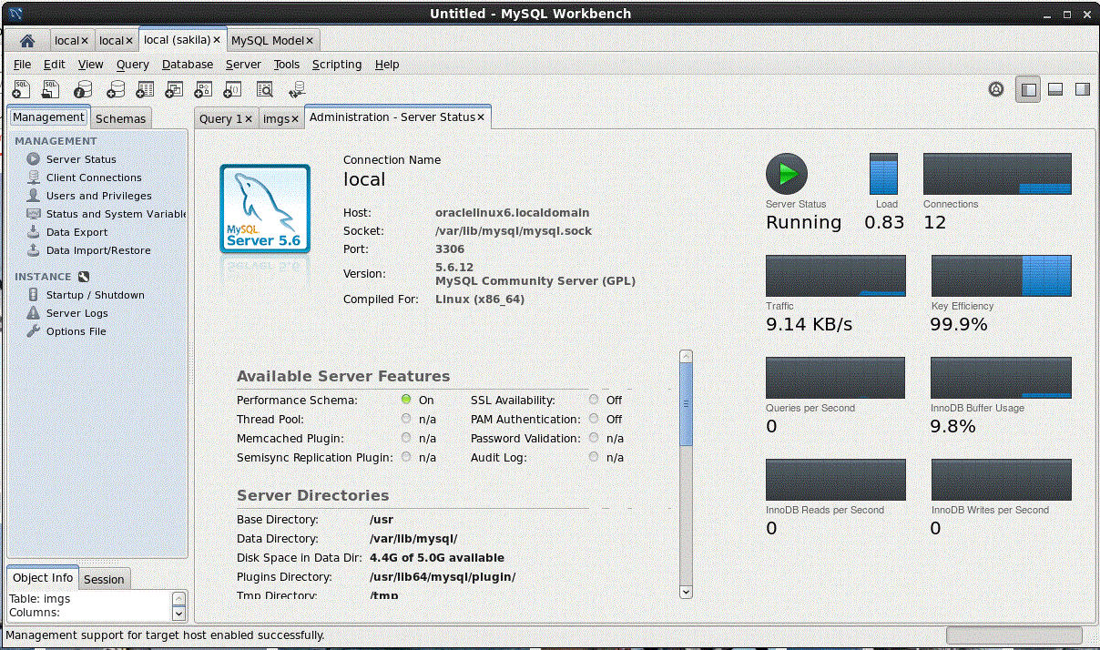 my sql workbench