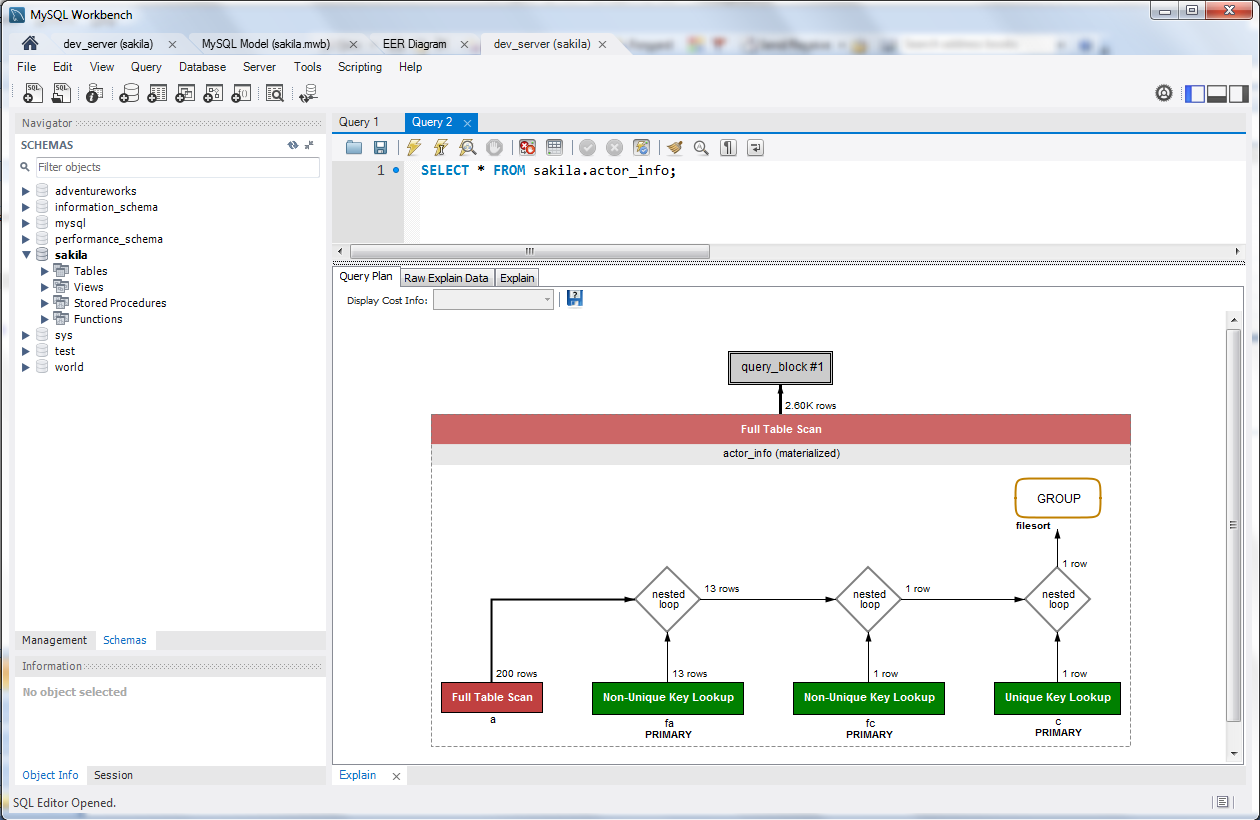 MySQL :: MySQL Workbench: Performance