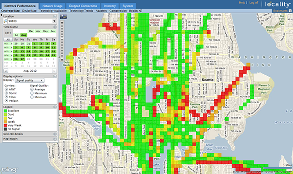 Locality Coverage Map